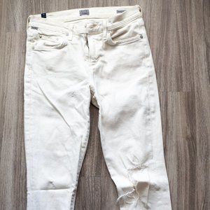 Citizens of Humanity High Rise Skinny WHITE Jeans